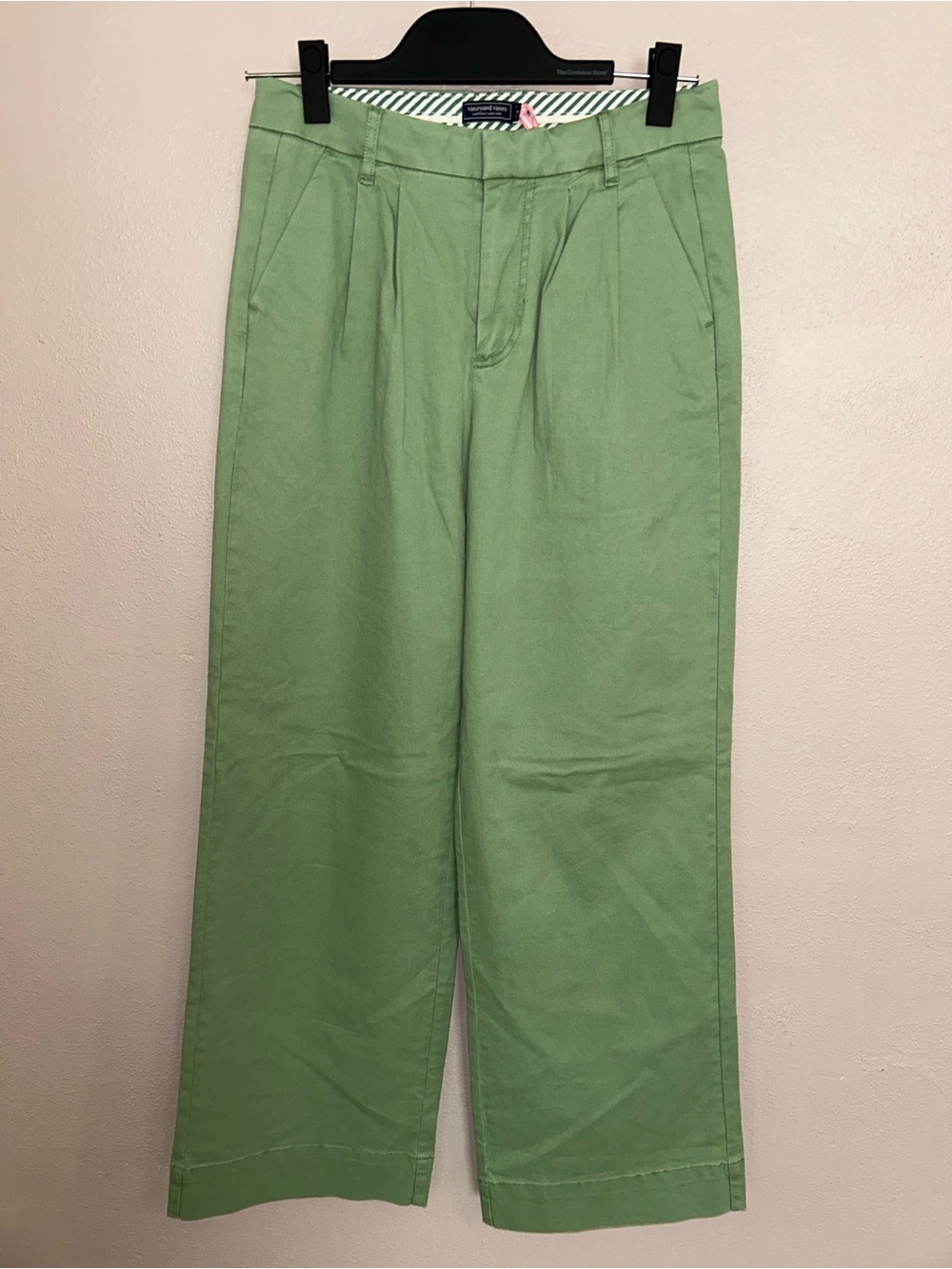 Vineyard Vines Light Green Pleated Chinos